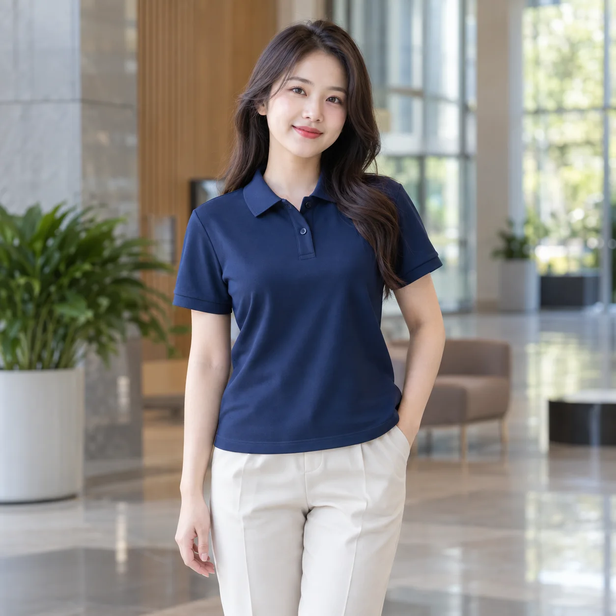 Áo Thun Đồng Phục Công Ty Form Đứng Cho Nhân Viên – Mẫu 1