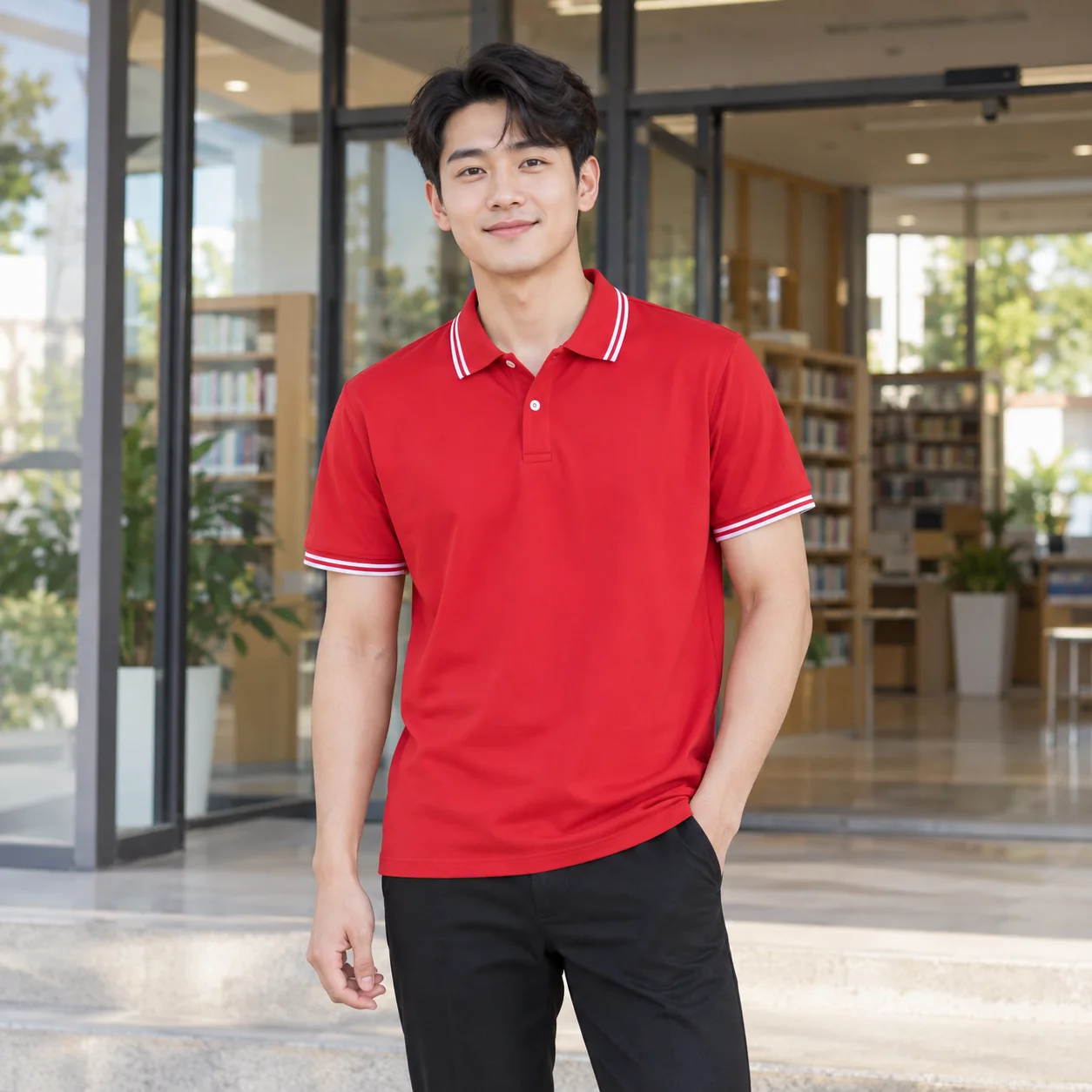 Đồng Phục Mầm Non Màu Đỏ Cho Trường Học – Mẫu 2