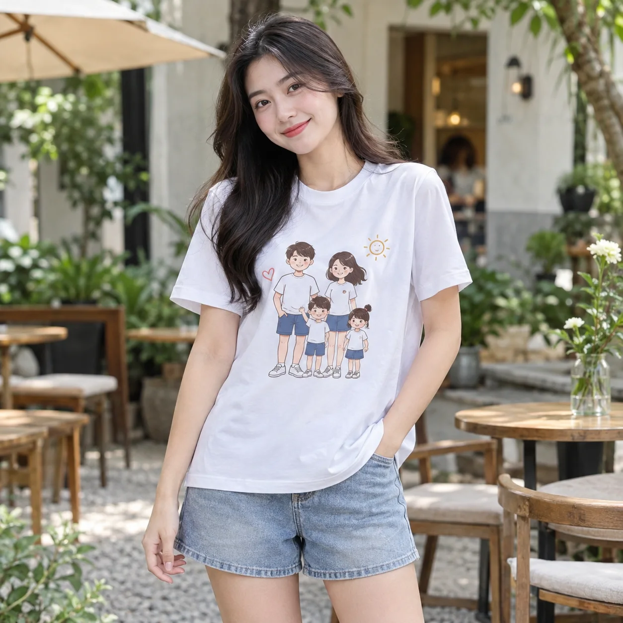 Áo Đồng Phục Gia Đình Form Thoải Mái Cho Chuyến Đi Chung – Mẫu 1