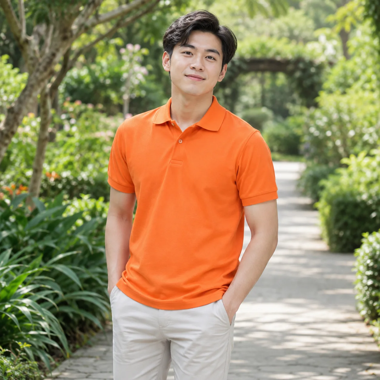 Áo Đồng Phục Gia Đình Màu Cam Cho Chuyến Đi Chung