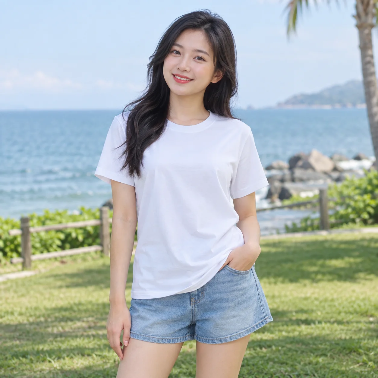 Áo Đồng Phục Team Building Màu Trắng, Cổ Tròn Cho Nhóm Tập Thể