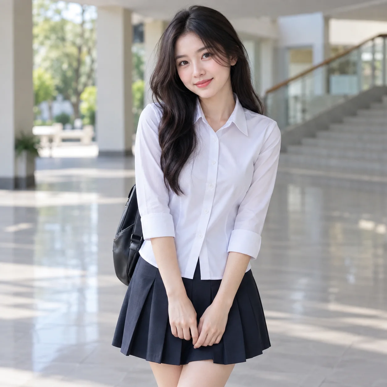 Áo Lớp Sơ Mi Form Gọn Cho Học Sinh