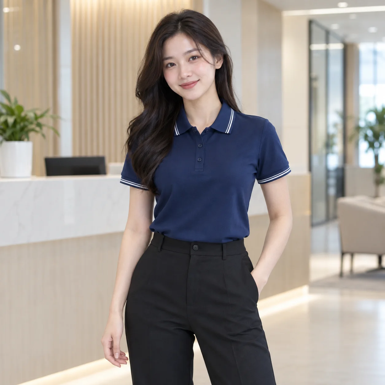 Áo Polo Đồng Phục Công Ty Form Đứng Cho Nhân Viên – Mẫu 1