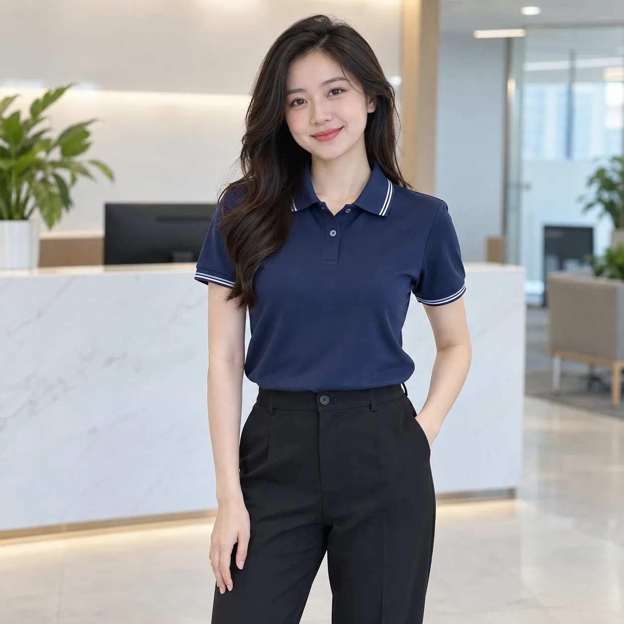 Áo Polo Đồng Phục Công Ty Form Đứng Cho Nhân Viên – Mẫu 2