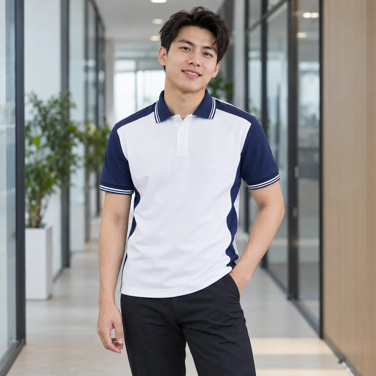 Áo Thun Đồng Phục Công Ty Phối Màu Cho Nhân Viên – Mẫu 1