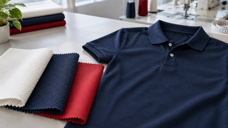 Mẫu vải cotton, CVC và polyester dùng may áo polo đồng phục