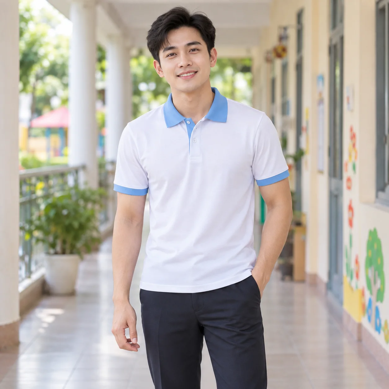 Đồng Phục Mầm Non Form Gọn Cho Trường Học