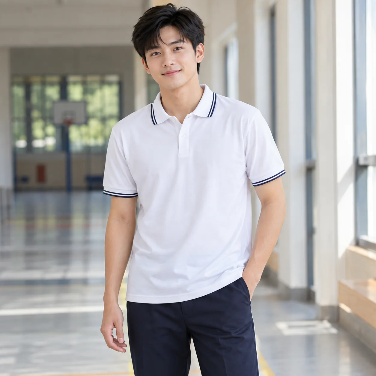 Đồng Phục Mầm Non Màu Trắng Cho Trường Học – Mẫu 8