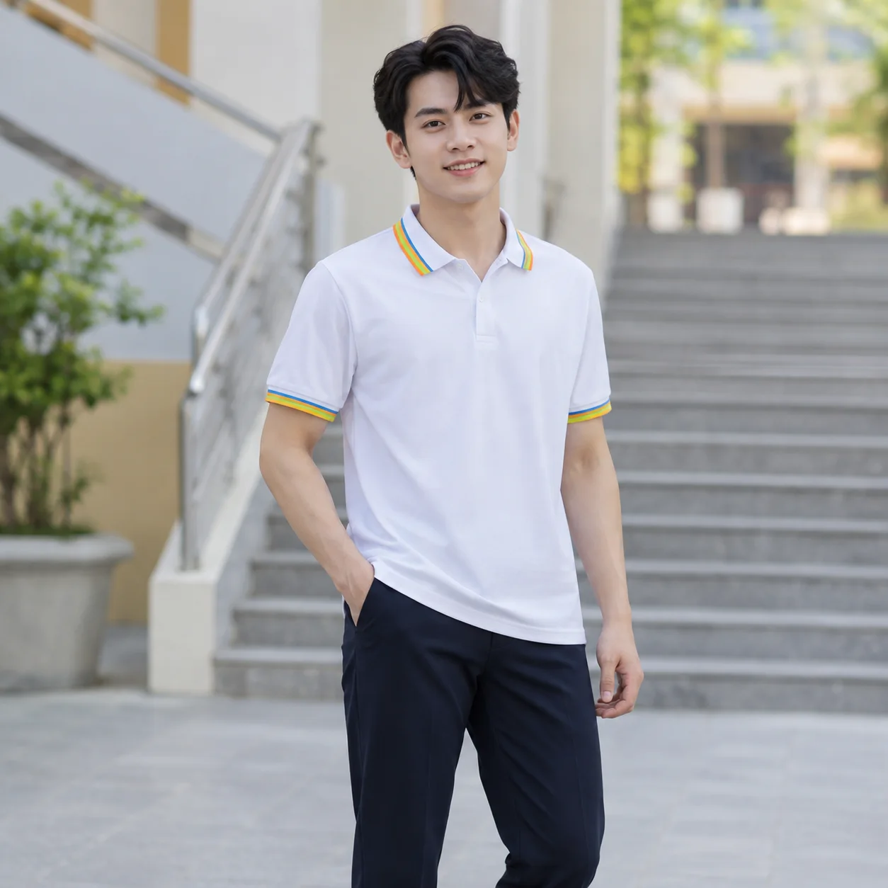 Đồng Phục Mầm Non Màu Trắng, Phối Màu Cho Trường Học
