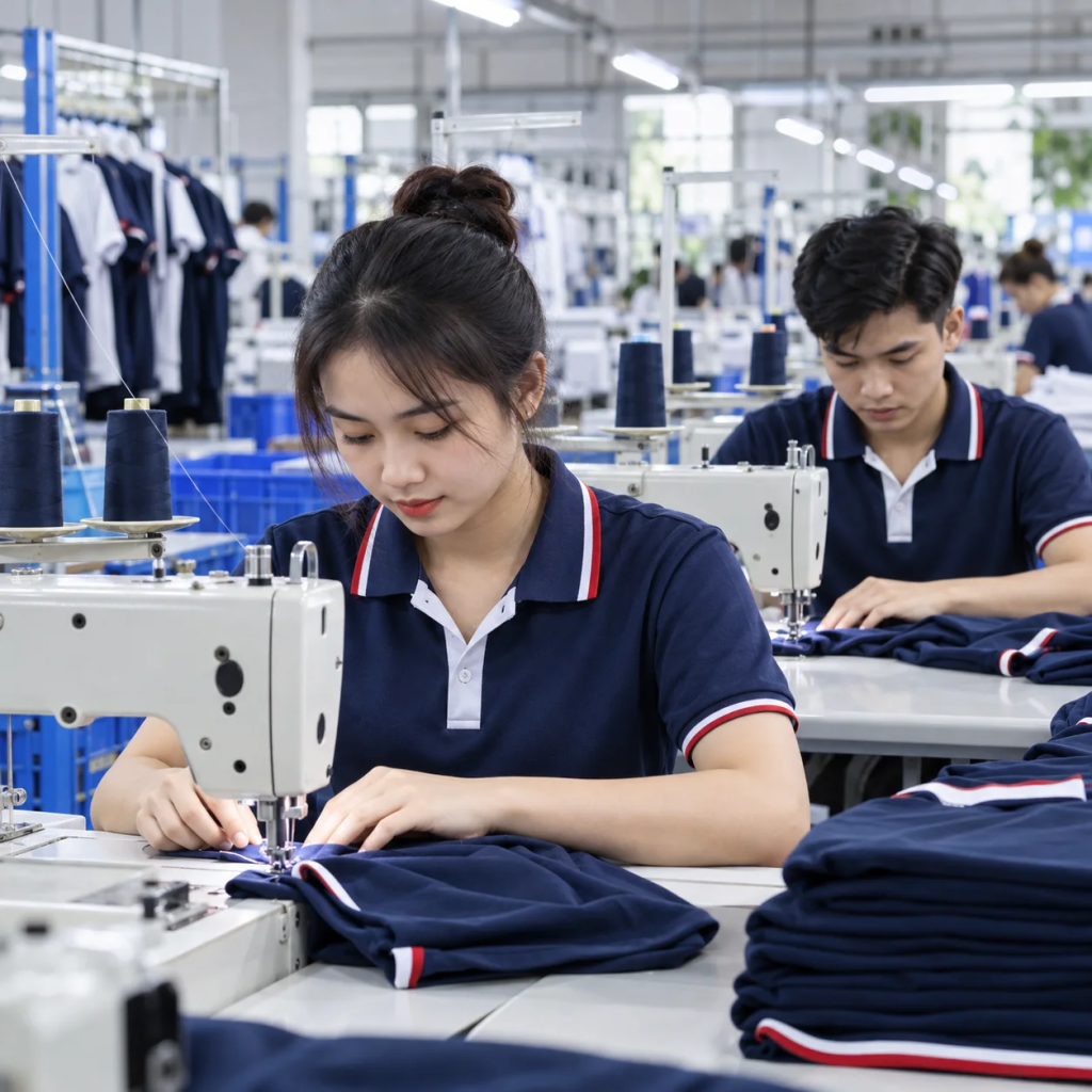 Chuyền may đồng phục