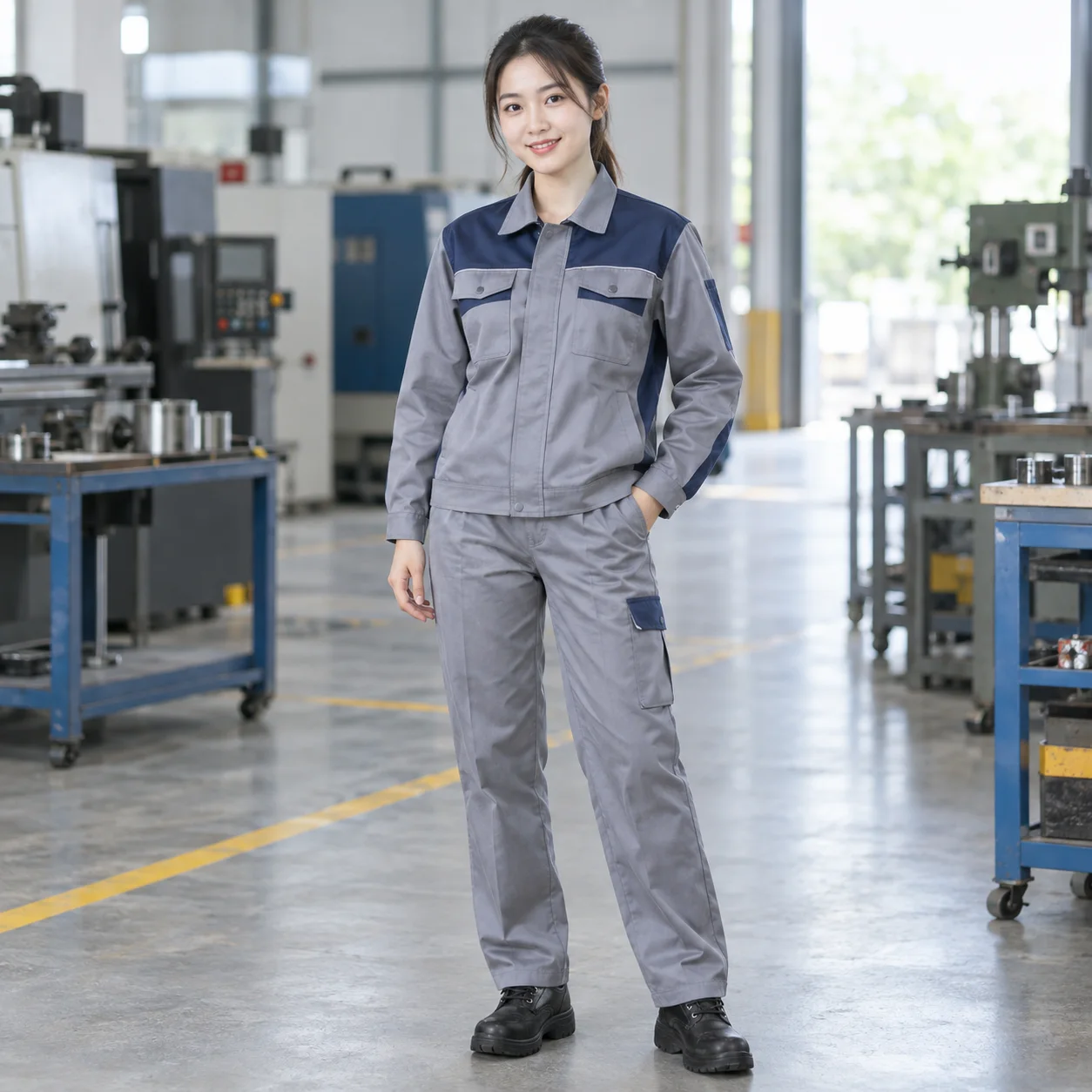 Quần Áo Bảo Hộ Lao Động Form Đứng Cho Công Nhân