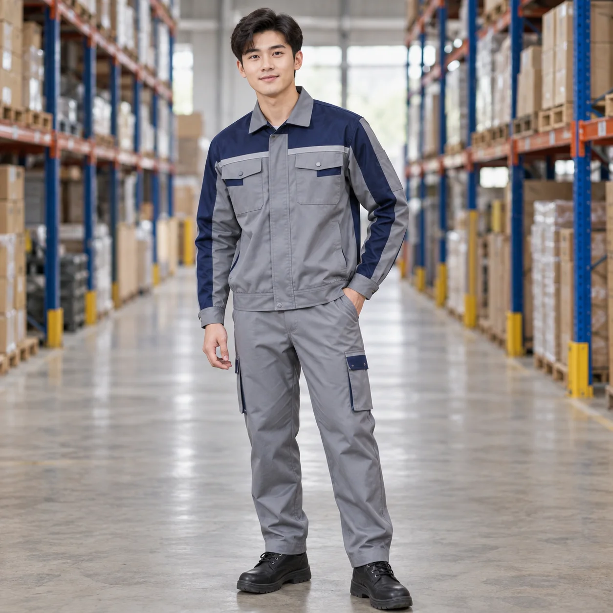 Quần Áo Bảo Hộ Lao Động Form Đứng, Mẫu 35 Cho Công Nhân