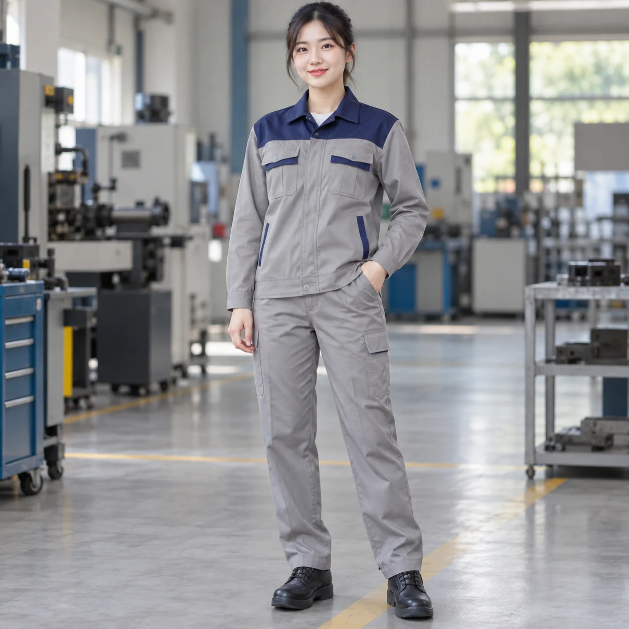 Quần Áo Bảo Hộ Lao Động Form Đứng, Mẫu 36 Cho Công Nhân