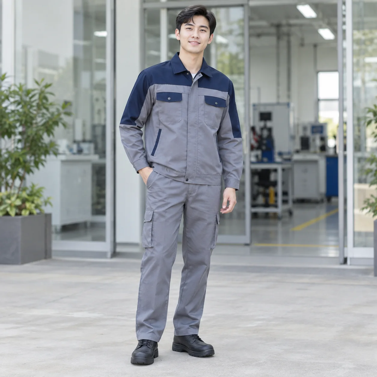 Quần Áo Bảo Hộ Lao Động Form Đứng, Mẫu 6 Cho Công Nhân
