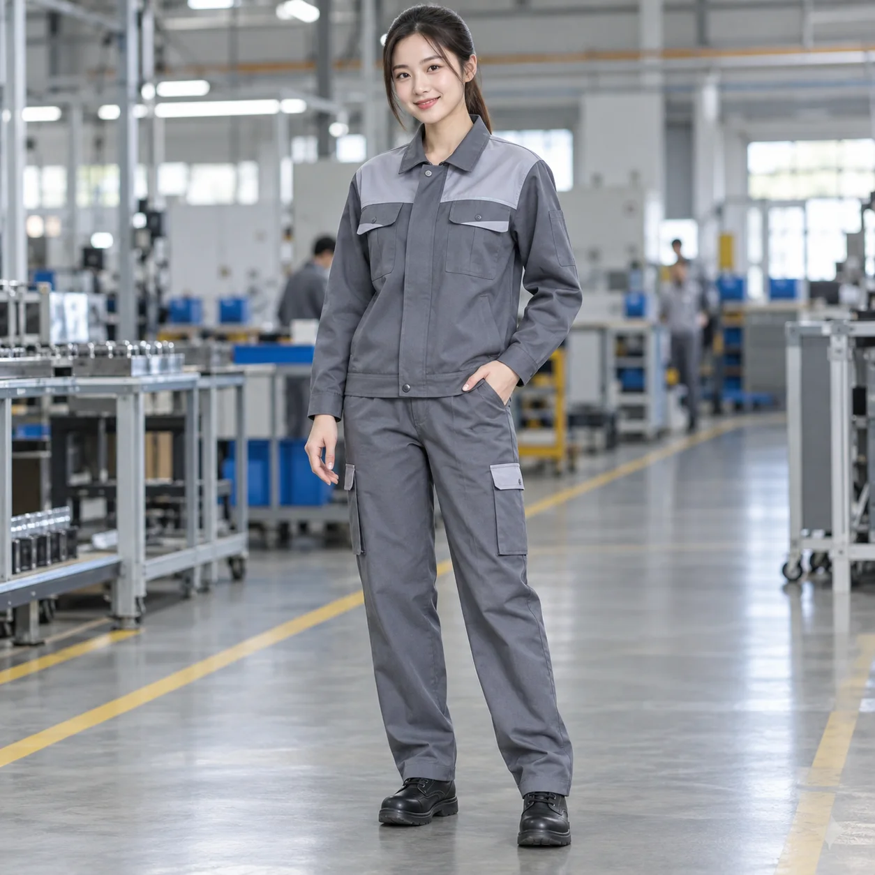 Quần Áo Bảo Hộ Lao Động Form Đứng, Mẫu 7 Cho Công Nhân