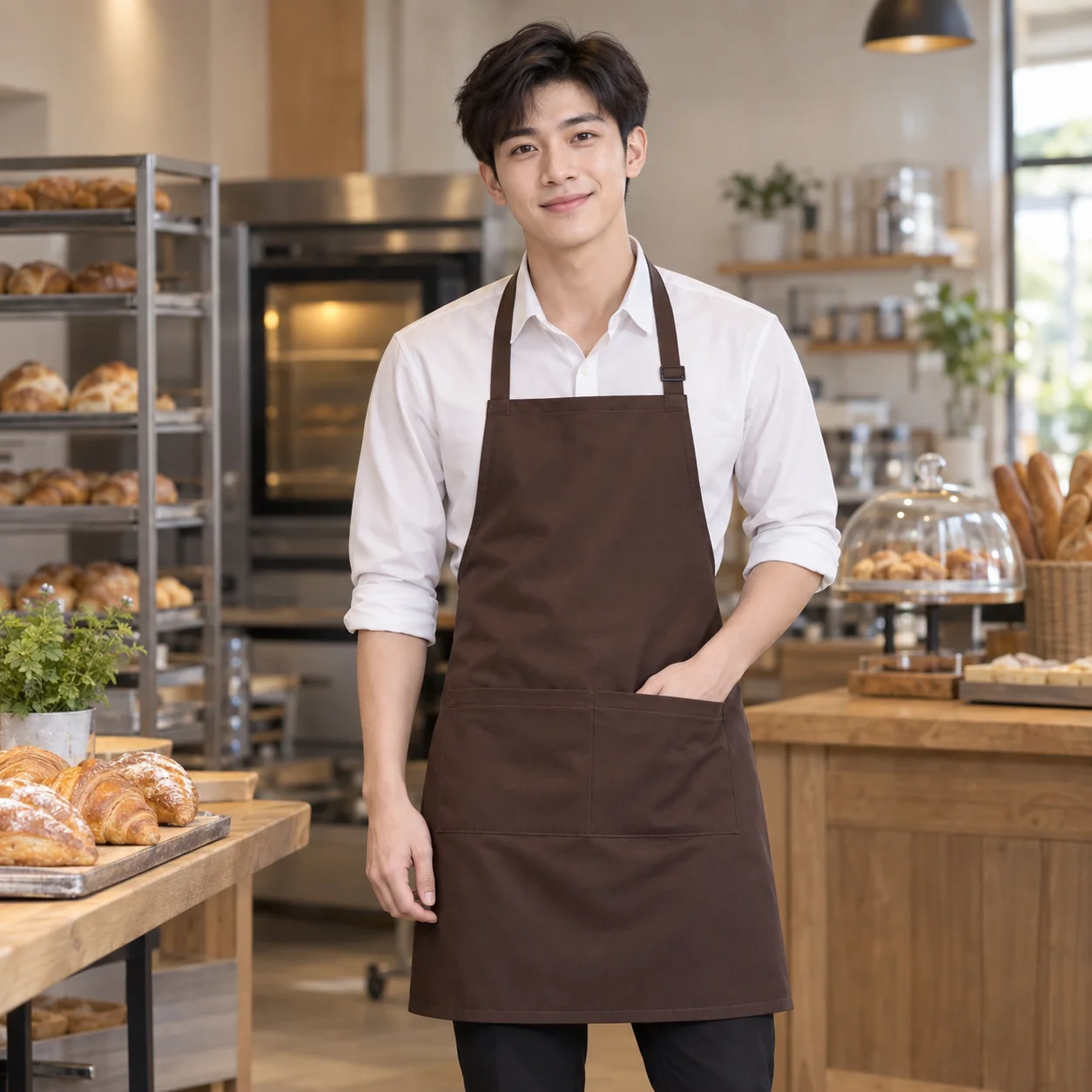 Tạp Dề Đồng Phục Form Gọn Gàng, Mẫu 5 Cho Nhân Viên Phục Vụ